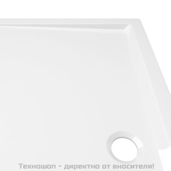 Правоъгълно ABS душ корито, бяло, 70x120 см