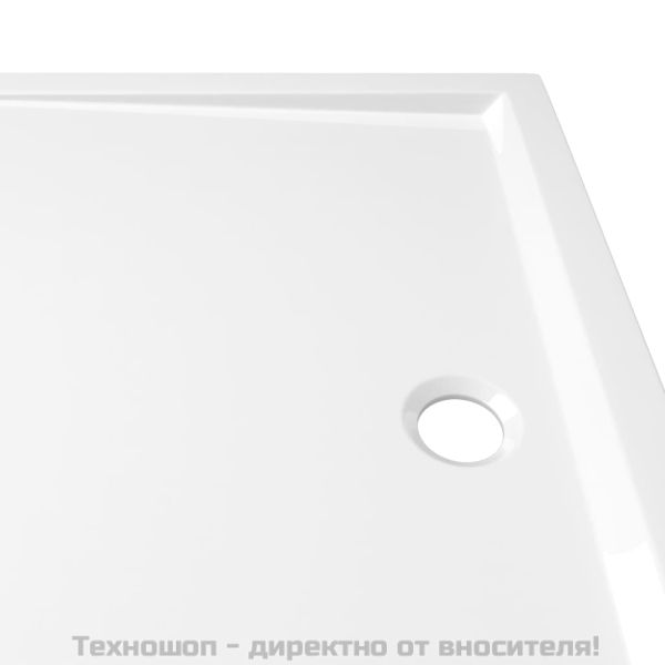 Правоъгълно ABS душ корито, бяло, 70x100 см