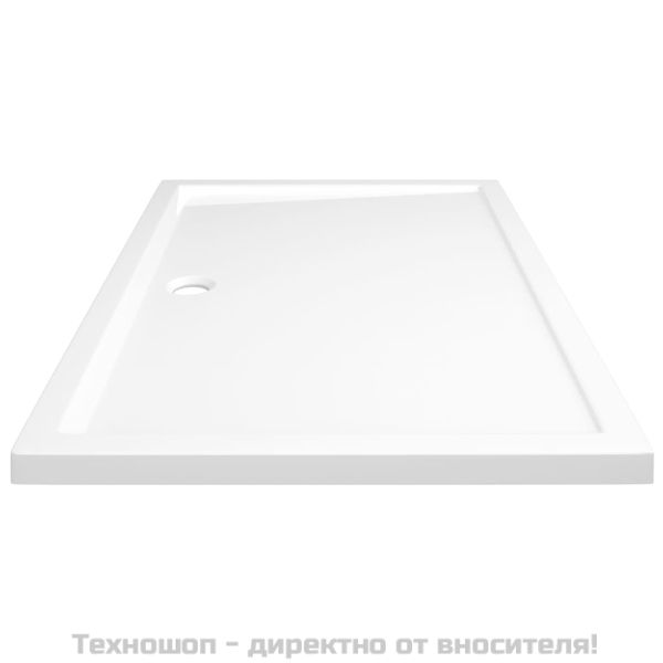 Правоъгълно ABS душ корито, бяло, 80x120 см
