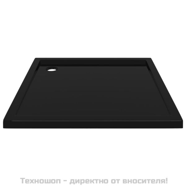 Квадратно ABS душ корито, черно, 90x90 см
