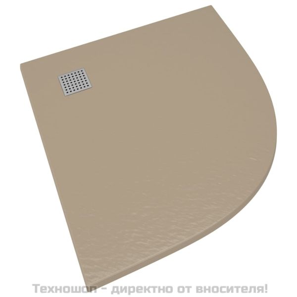 Душ корито, SMC, кафяво, 90x90 см