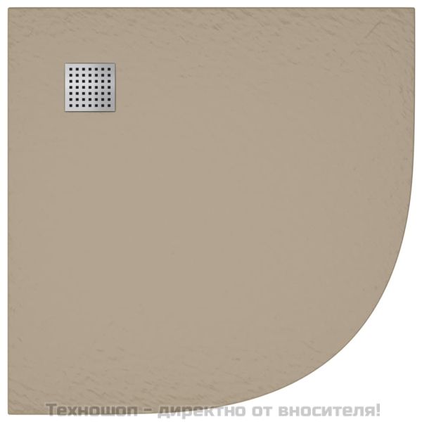 Душ корито, SMC, кафяво, 90x90 см