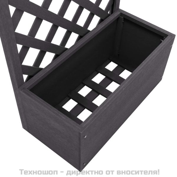 Плантер с пергола, 65x30x135 см, WPC