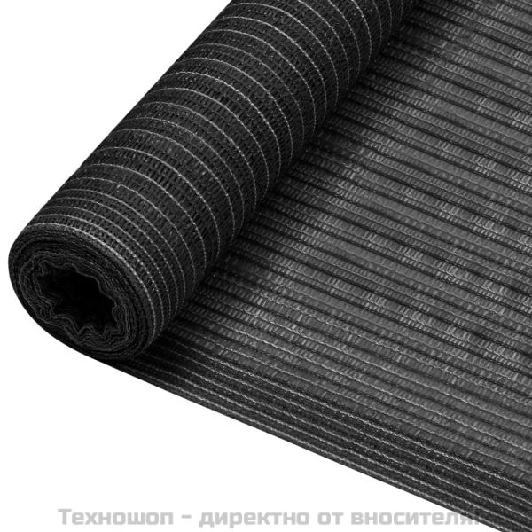 Засенчваща мрежа антрацит 2x10 м HDPE 75 г/м²