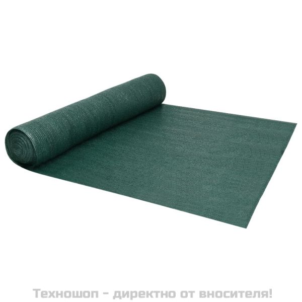 Засенчваща мрежа зелена 2x10 м HDPE 150 г/м²