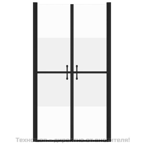 Врата за душ, полуматирано ESG стъкло, (83-86)x190 см