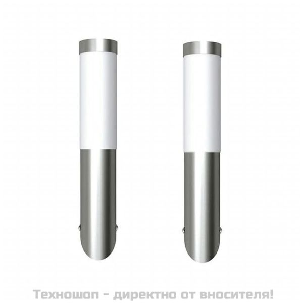 Външни стенни осветителни тела 2 бр неръждаема стомана