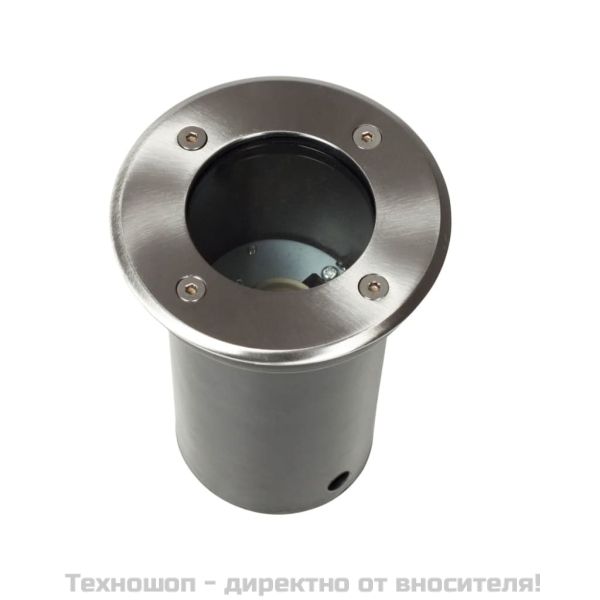 Градински лампи за вграждане в земя, 12 бр, кръгли