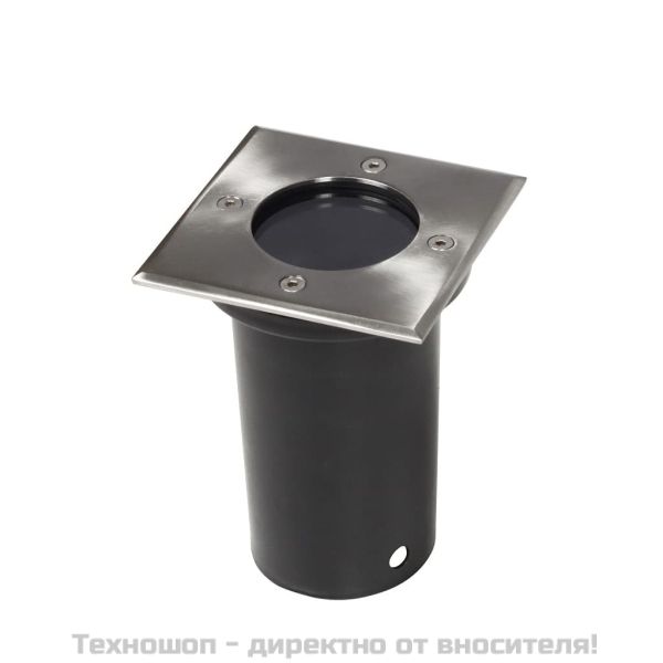 Градински лампи за вграждане в земя, 12 бр, квадратни