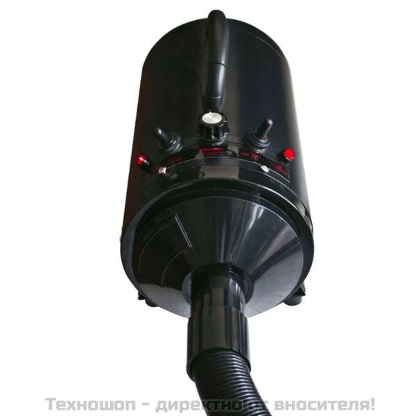 Сешоар за кучета с 3 накрайника, черен, 2400 W