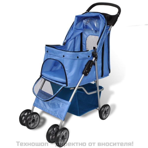 Кучешка количка, синя