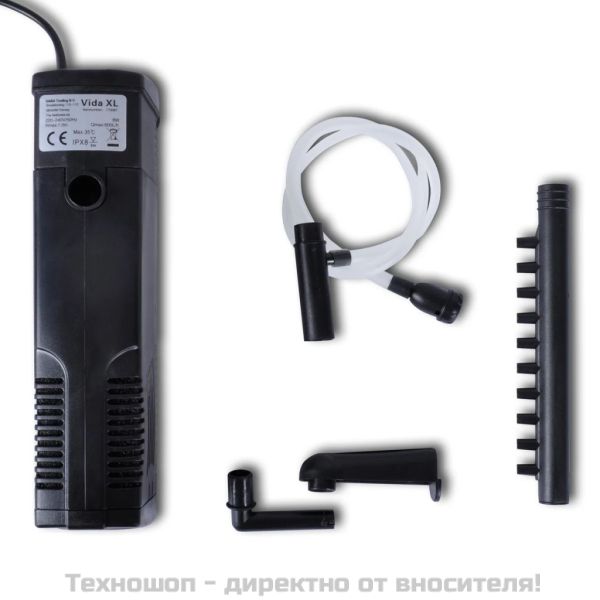 Филтрираща помпа за аквариум с активен въглен, 600 л / ч