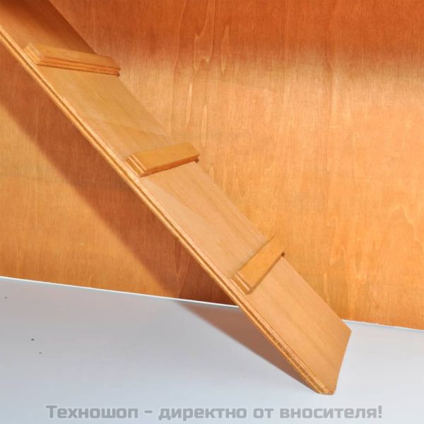 Външна клетка за зайци/други малки животни, 3 врати, дърво