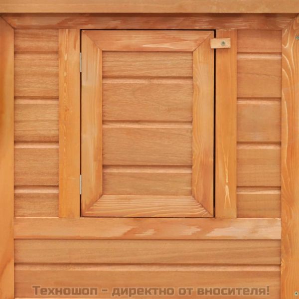 Кокошарник за открито с 1 отделение за яйца, дървен