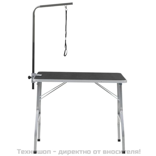 Маса за подстригване на домашни любимци, регулируема, 1 примка