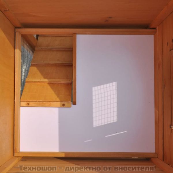 Външна клетка за зайци/малки животни дървена голяма двойна къща