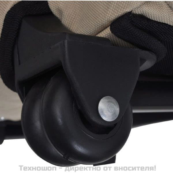 Количка за домашни любимци, бежова, мултифункционална