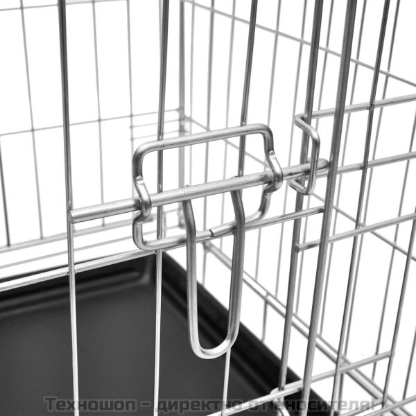 Сгъваема метална кучешка клетка, размер М