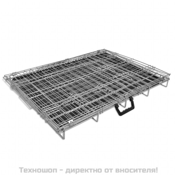 Сгъваема метална кучешка клетка, размер L