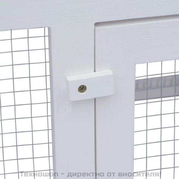 Дървена клетка за зайци с 2 нива