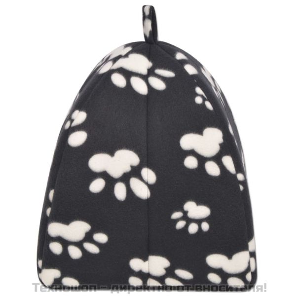 Котешка къщичка, размер L, черна