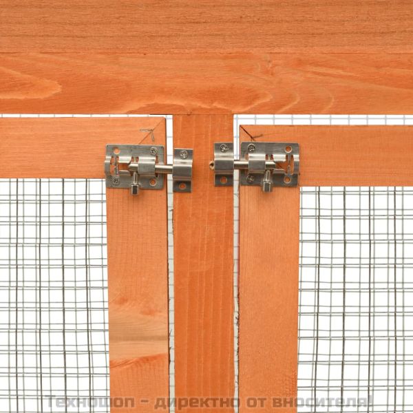 Клетка за птици, чам и ела масив, 125,5x59,5x164 см