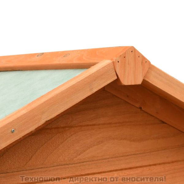 Клетка за птици, чам и ела масив, 125,5x59,5x164 см