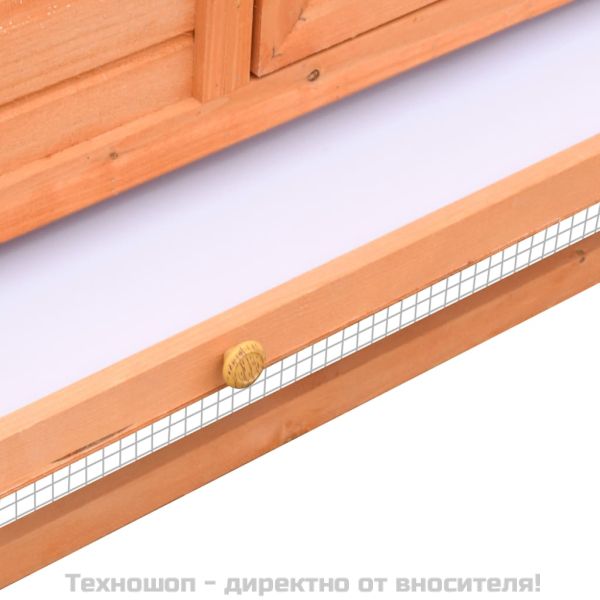 Клетка за зайци, чам и ела масив, 310x70x87 см