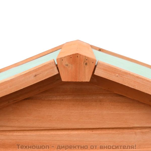 Клетка за зайци, чам и ела масив, 310x70x87 см