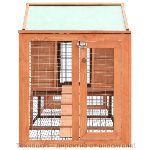 Клетка за зайци, чам и ела масив, 310x70x87 см