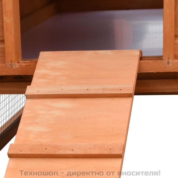 Клетка за зайци, чам и ела масив, 310x70x87 см