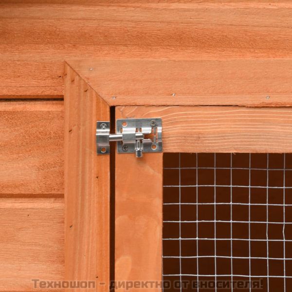 Клетка за зайци, чам и ела масив, 310x70x87 см