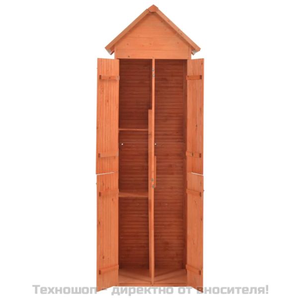 Градински шкаф за съхранение, 71x60x213 см, дърво