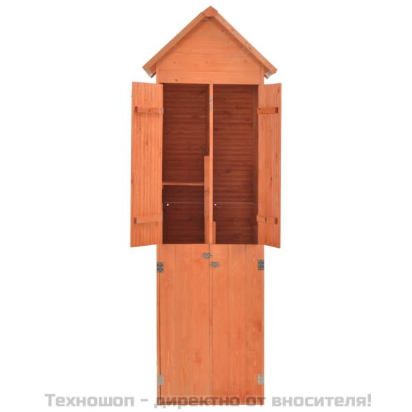 Градински шкаф за съхранение, 71x60x213 см, дърво
