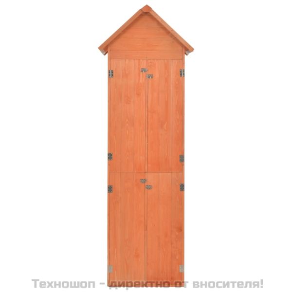 Градински шкаф за съхранение, 71x60x213 см, дърво