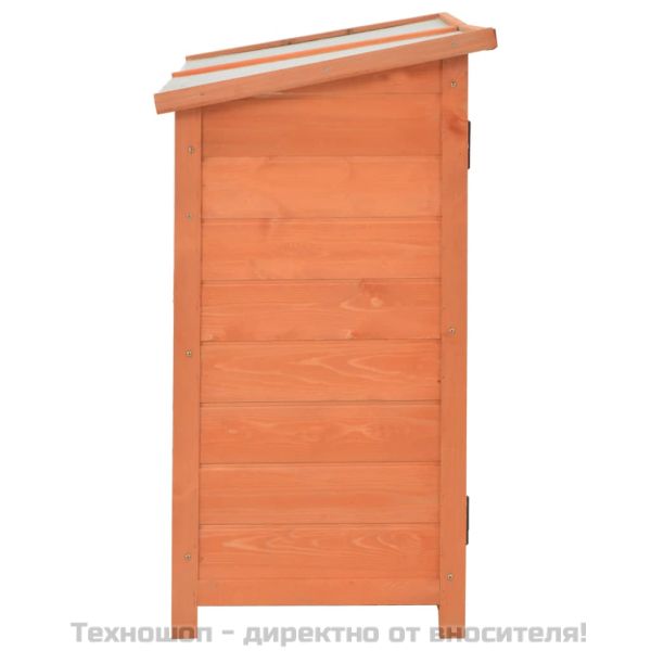 Градински шкаф за съхранение, 128x42x91 см, дърво