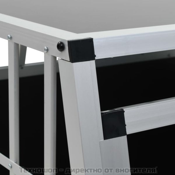 Кучешка клетка с две врати, 94x88x69 см