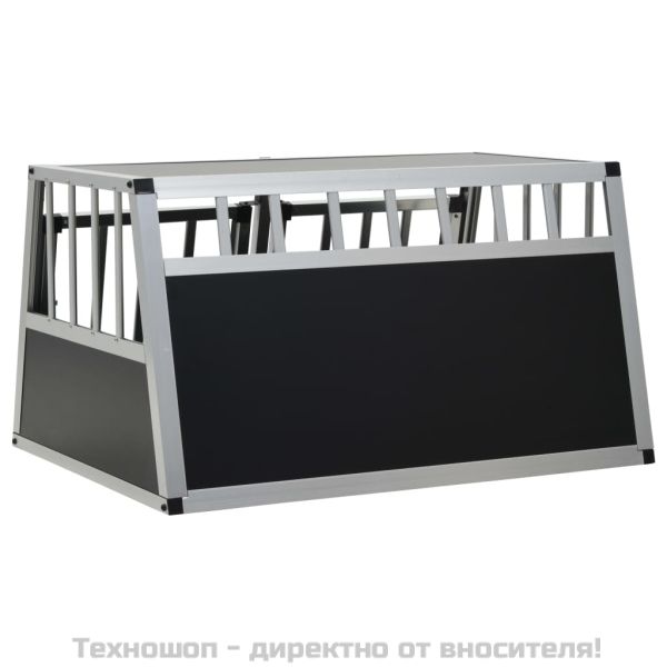 Кучешка клетка с две врати, 89x69x50 см