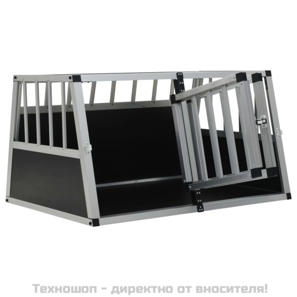 Кучешка клетка с две врати, 89x69x50 см
