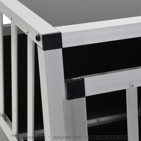 Кучешка клетка с две врати, 89x69x50 см