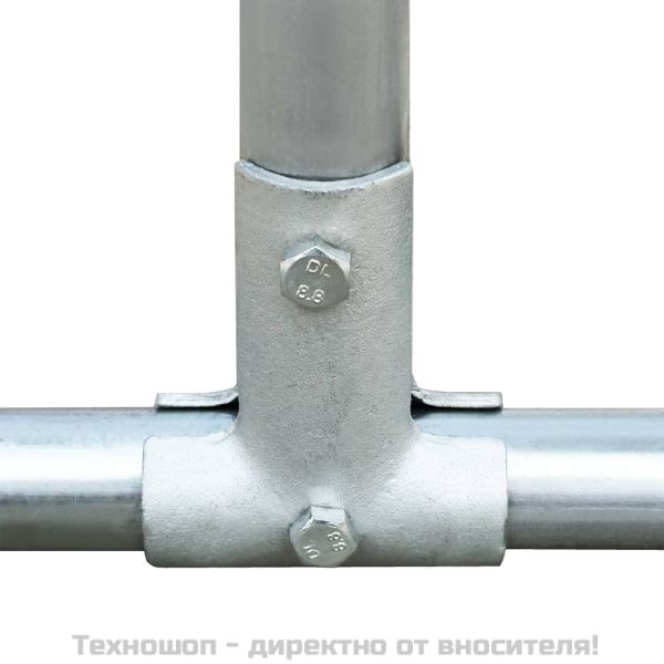 Птичарник на открито, 2,75x2x1,92 м, поцинкована стомана