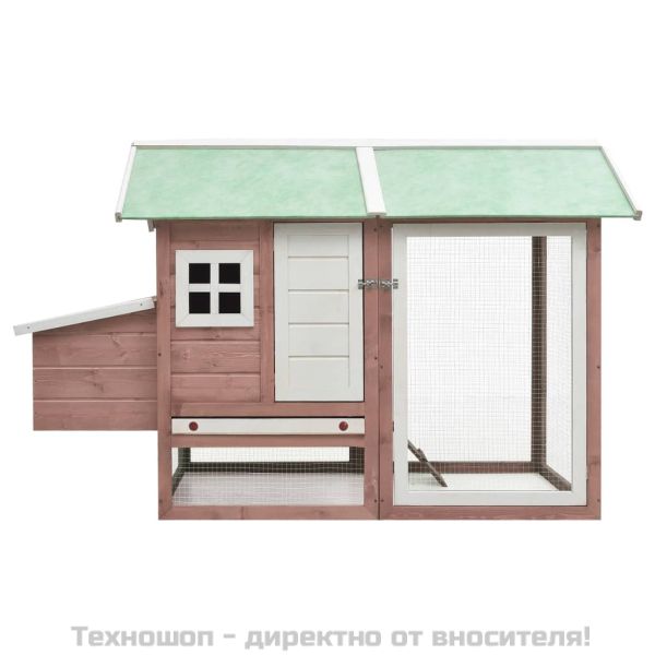 Клетка за пилета, мока, 170x81x110 см, чам и ела масив