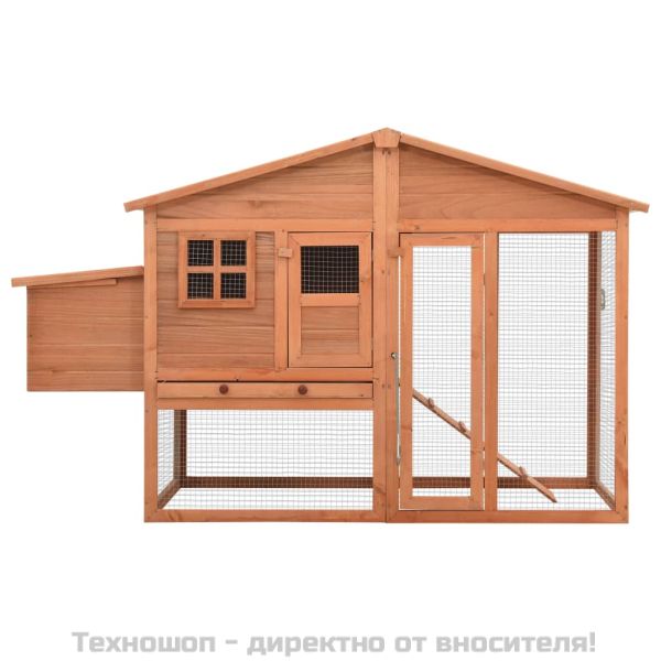 Птичарник с места за гнездене, масивен чам