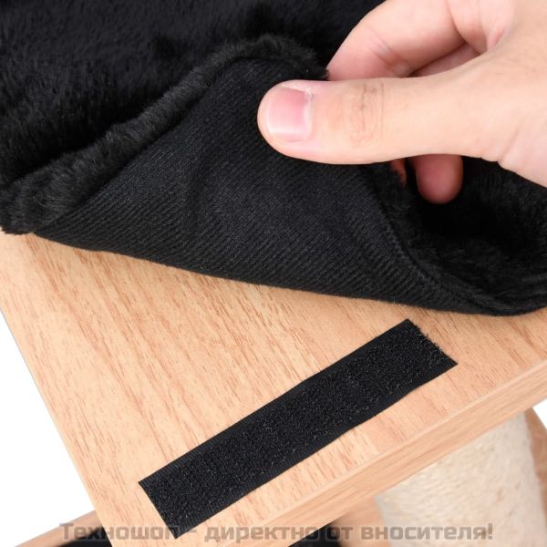 Котешко дърво със сизалени стълбове, подложка, 123 см