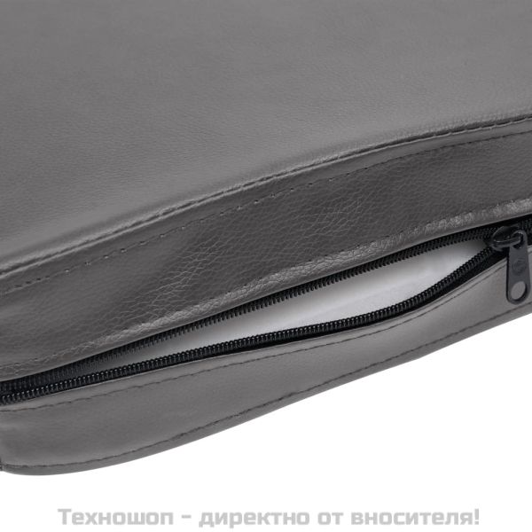 Кучешки диван, сив, 80x50x40 см, изкуствена кожа