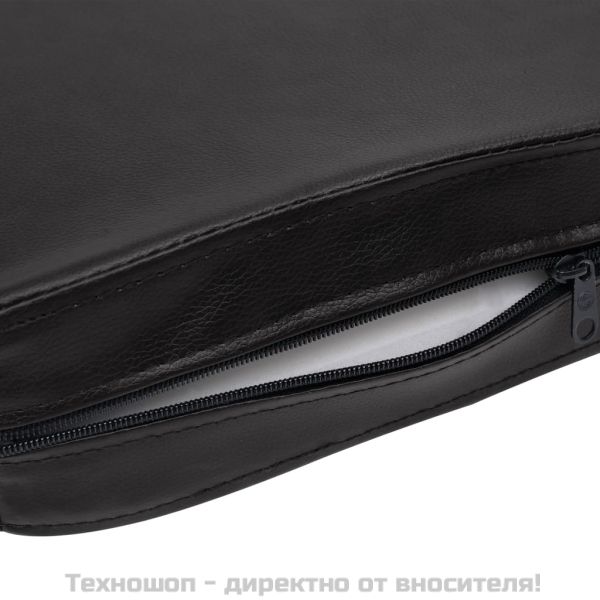 Кучешки диван, черен, 80x50x40 см, изкуствена кожа