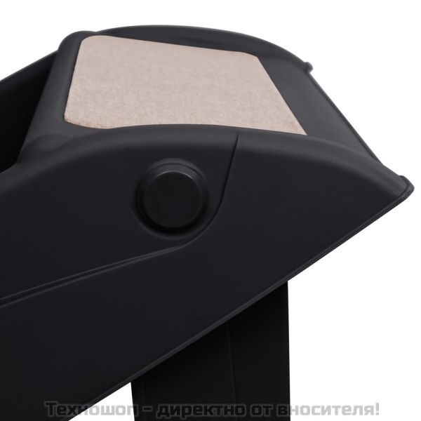 Сгъваеми стълби за кучета, черни, 62x40x49,5 см