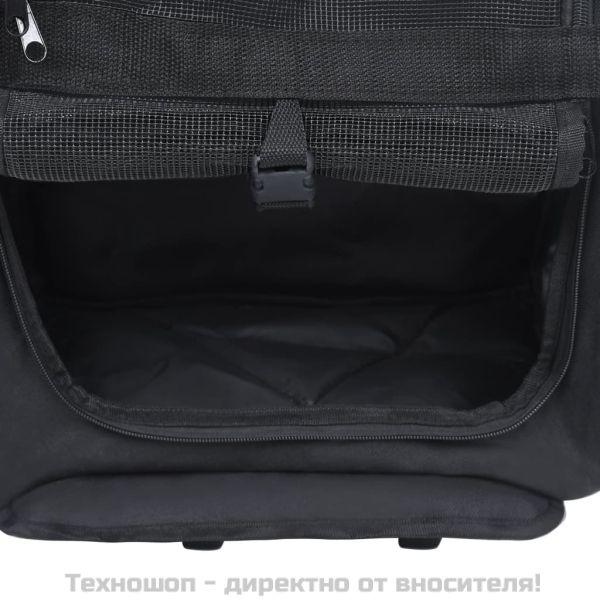 Сгъваема мултифункционална количка за домашни любимци, черна