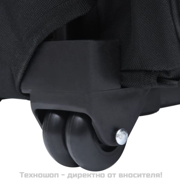 Сгъваема мултифункционална количка за домашни любимци, черна