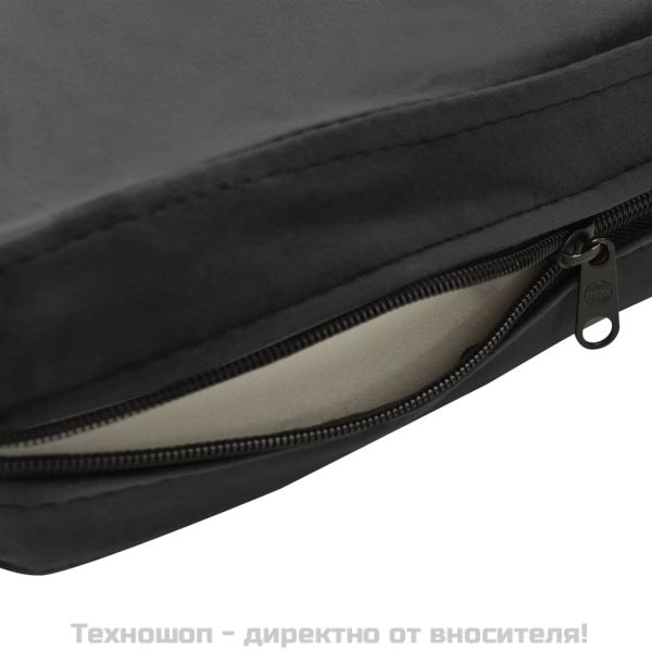 Диван за кучета, тъмносив, 72x45x30 см, плюш